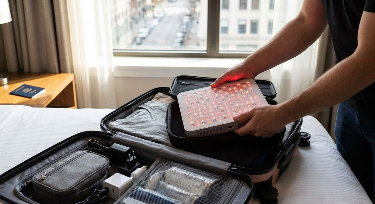 How to travel with a red light therapy device
