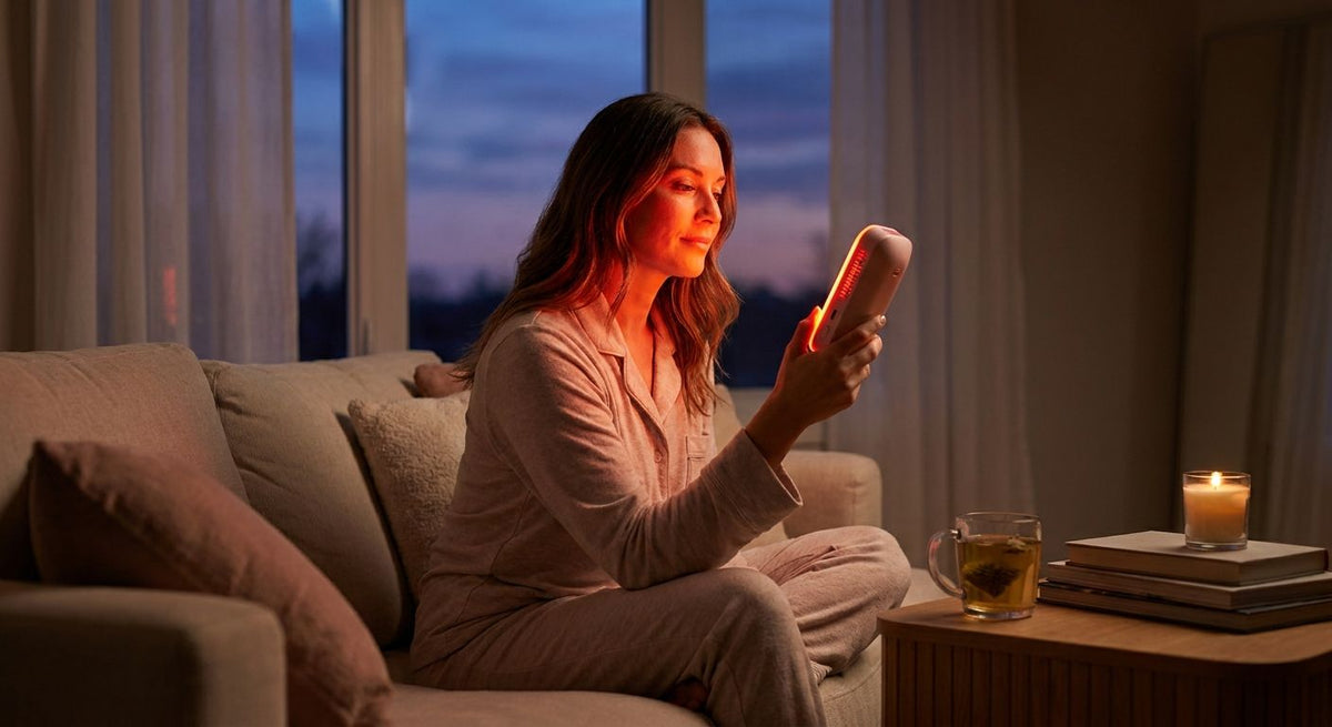 How to set up a red light therapy self-care night routine