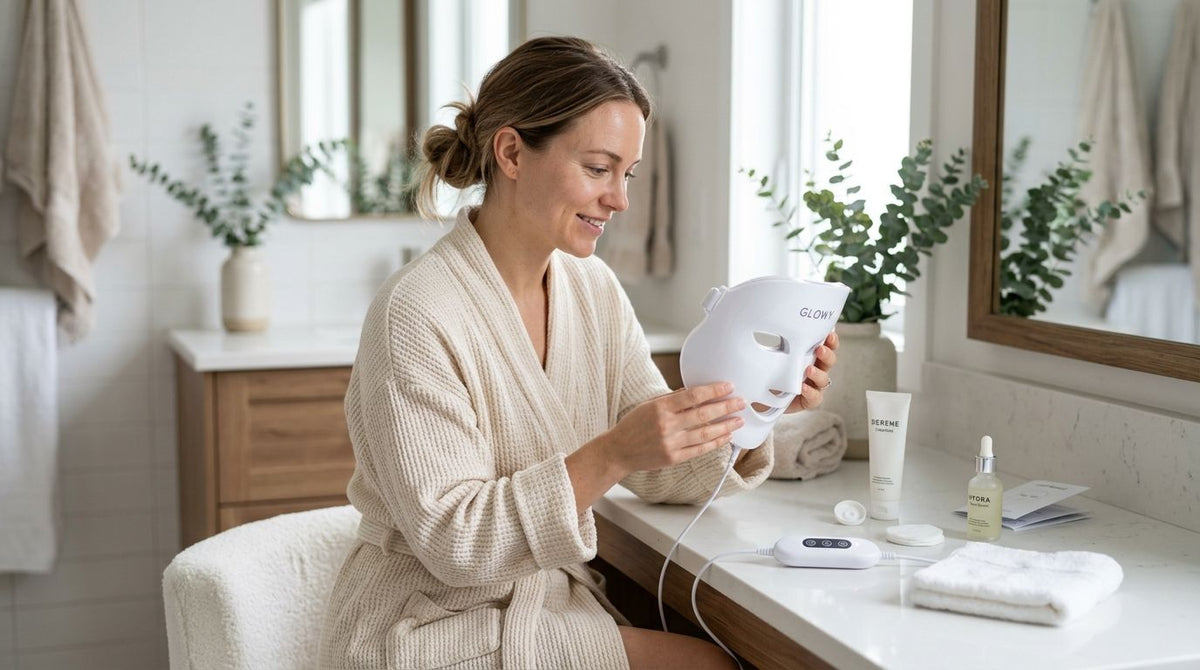 How to use an LED face mask for the first time