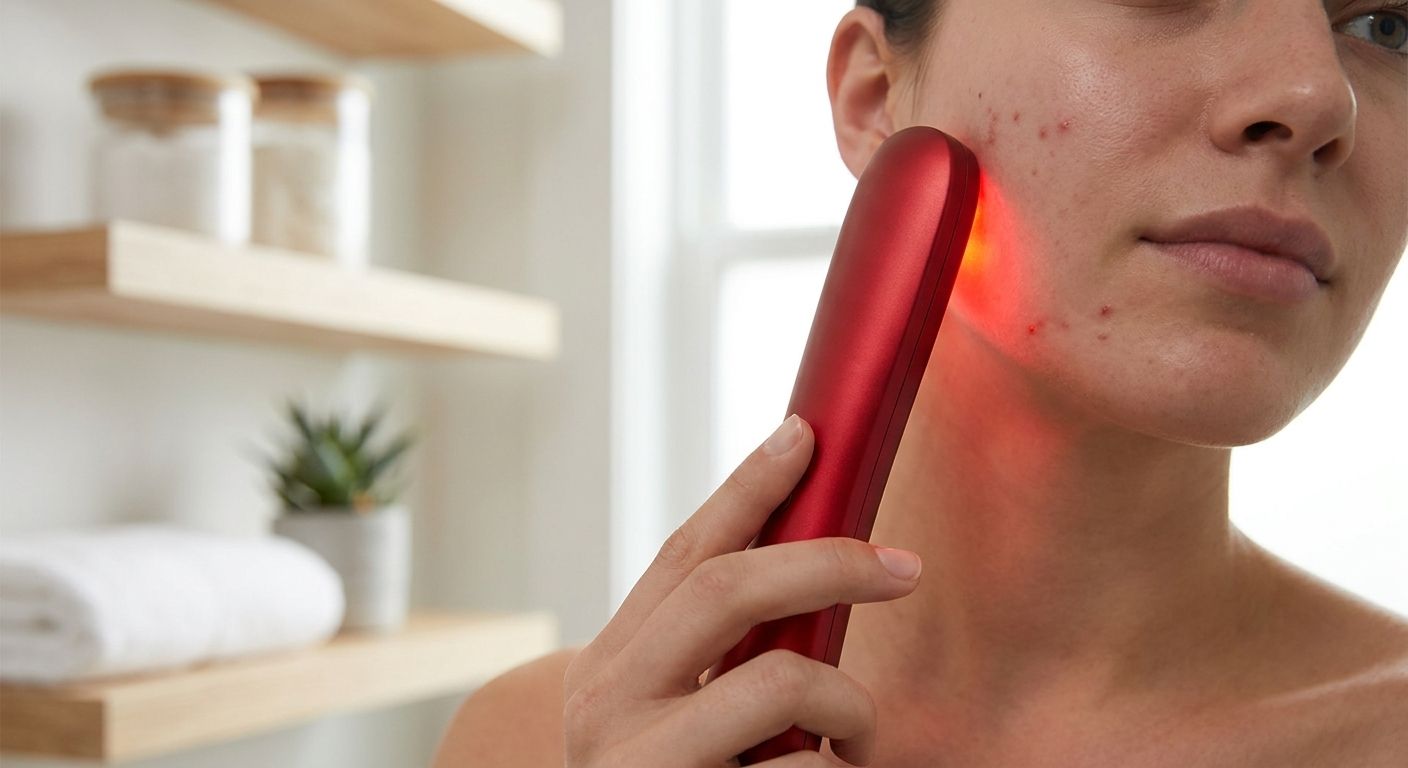 Red light therapy for acne: how to treat breakouts at home