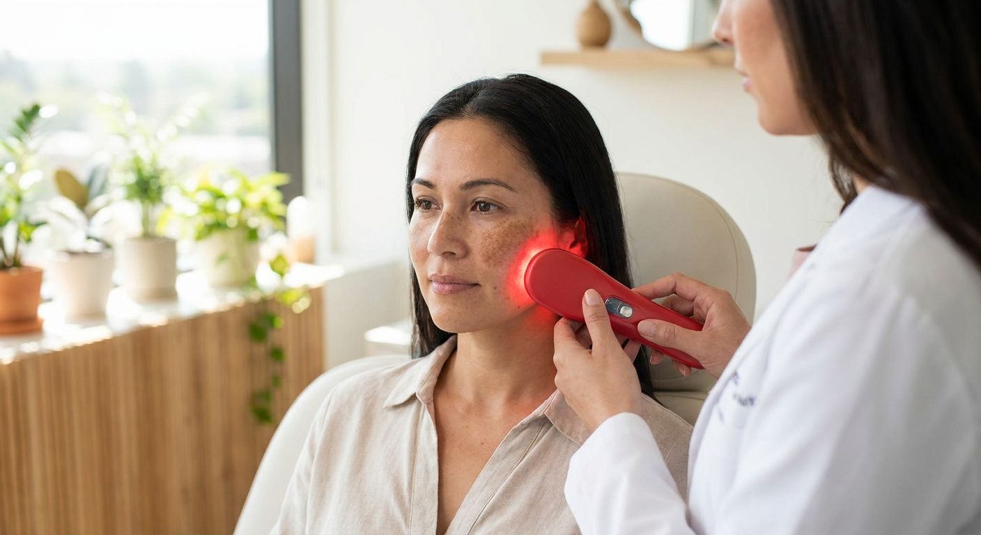 Red light therapy for melasma