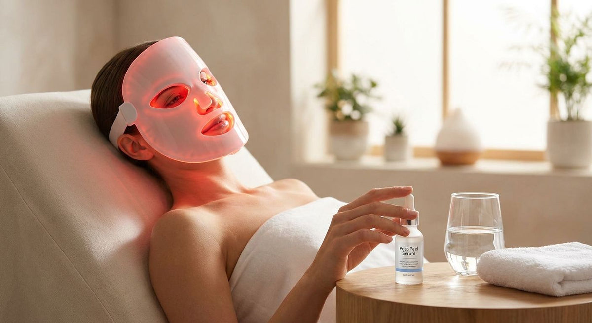 How to use red light therapy after a chemical peel