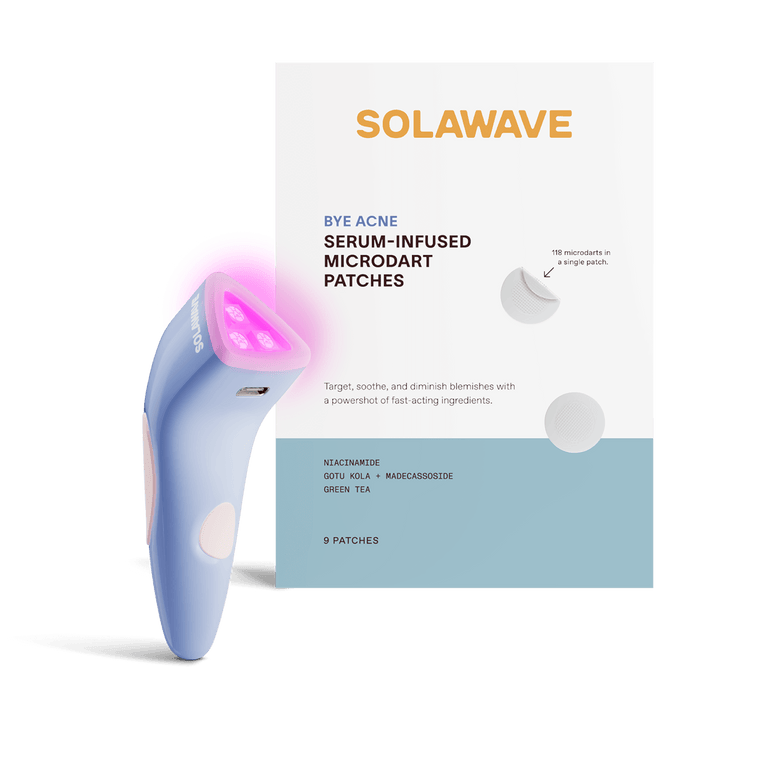 Bye Acne: 3-Minute Pimple Spot Treatment - Solawave | Red Light Therapy At-Home Skincare Devices and Topicals