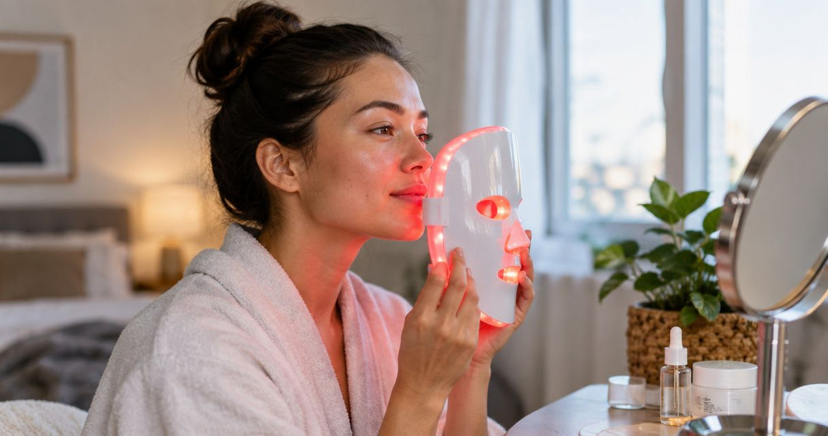 Red light therapy for acne-prone skin that's also aging