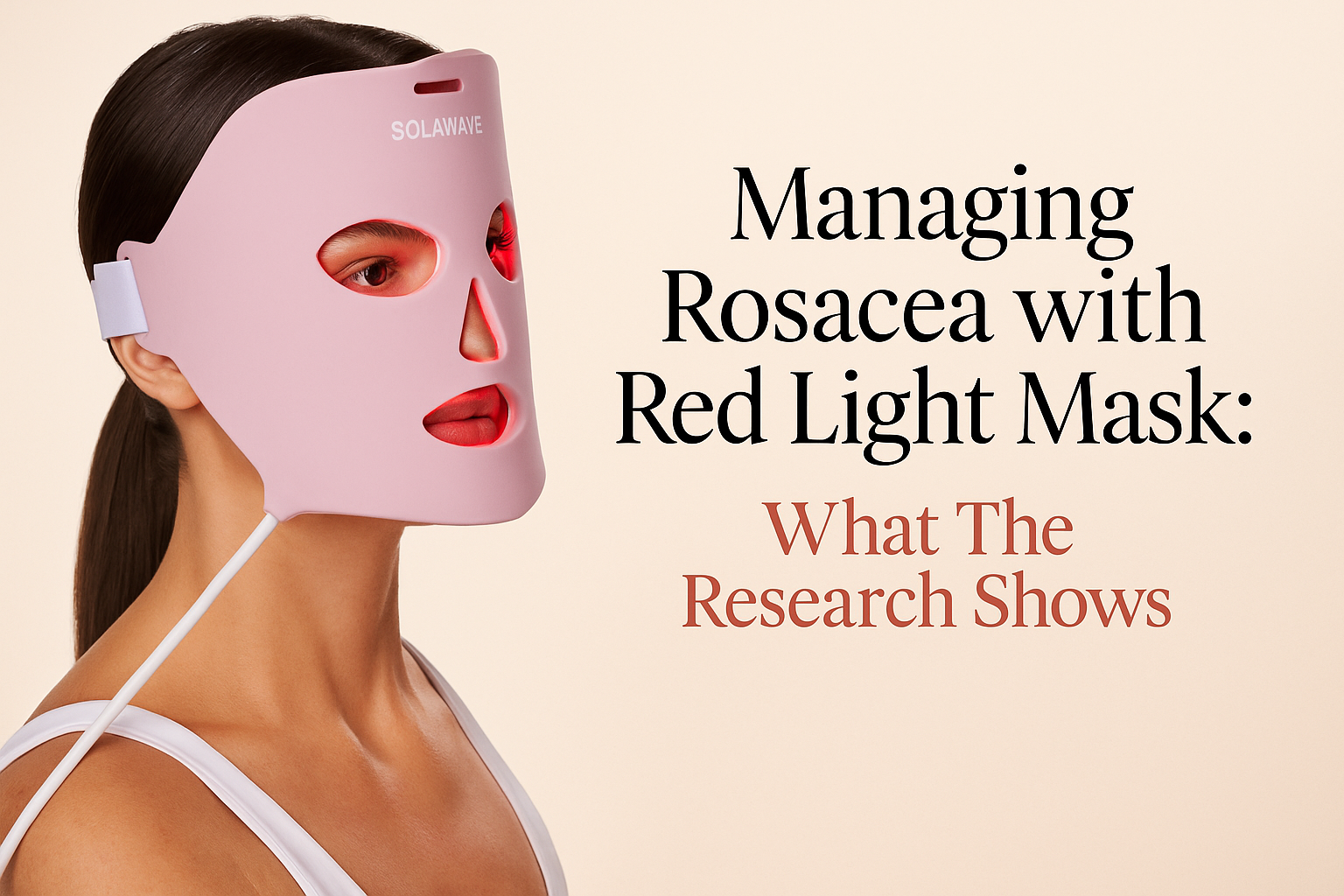 Red Light Mask for managing Rosacea