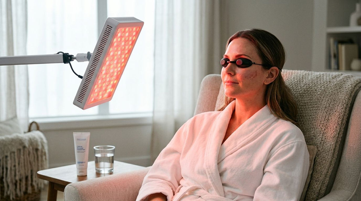 How to use red light therapy after laser resurfacing