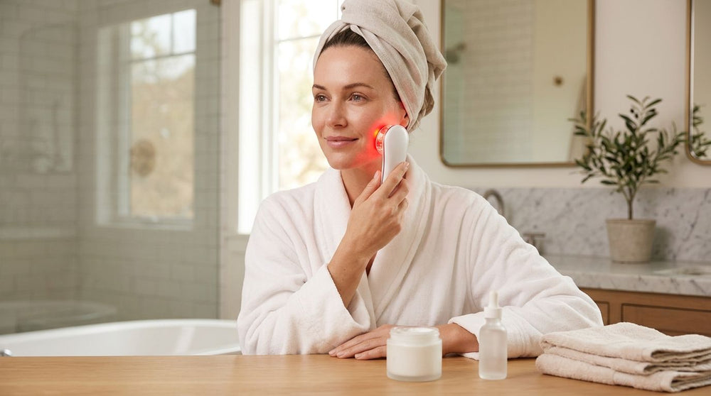How to combine red light therapy with salicylic acid