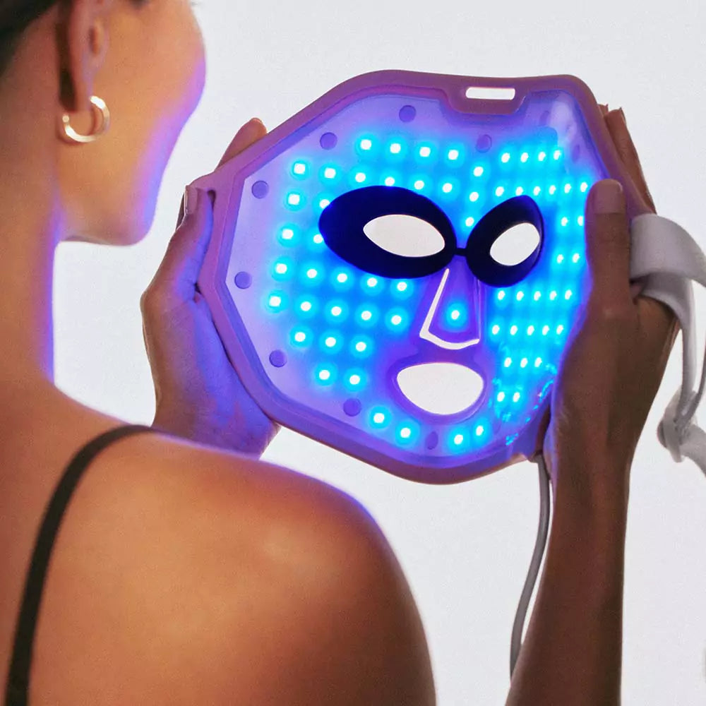 Deciniee Silicone Maschera Led Viso: 4 Colors Maschera di Fototerapia a  Luce LED Anti-Invecchiamento Della Pelle Maschera