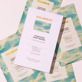 An image of Solawave hyaluronic sheet masks  || 5 Pack