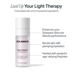An image of the skin therapy activating serum showcasing the benefits of serum || Refill