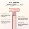 4-in-1 Radiant Renewal Skincare Wand with Red Light Therapy - Rose Gold Image 5