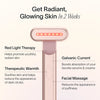 Kit de soins de la peau avec baguette de thérapie par la lumière rouge et sérum activateur 4 en 1 - Or rose Image 7
