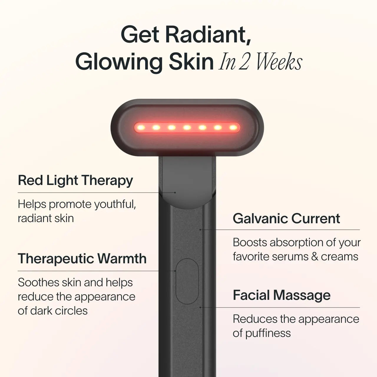 An image of a black Solawave red light therapy wand || Charcoal