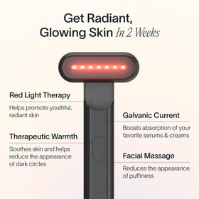 An image of a black Solawave red light therapy wand || Charcoal