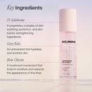 A photo of the ingredients in tthe Solawave Pre- & Probiotic Refreshing Jelly Face Mist