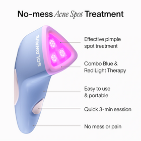 An image of  the Solawave bye acne blue light therapy device || Charcoal