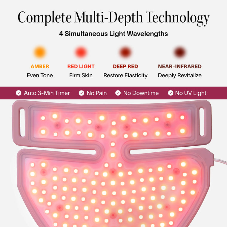 Red Light Neck Mask | Neck And Chest LED Mask | Solawave
