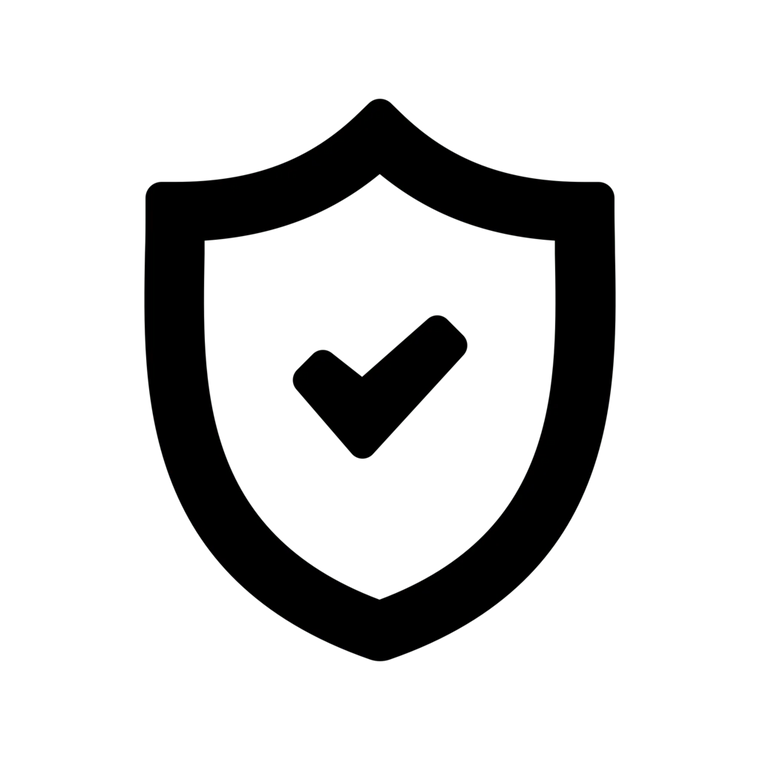 A black shield with a check mark represents security for re:dos Order Coverage against a plain background.